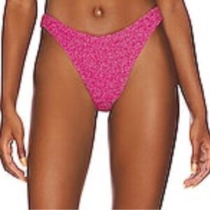 NWT Good American Better Bikini Bottom in Hawaiian Pink
